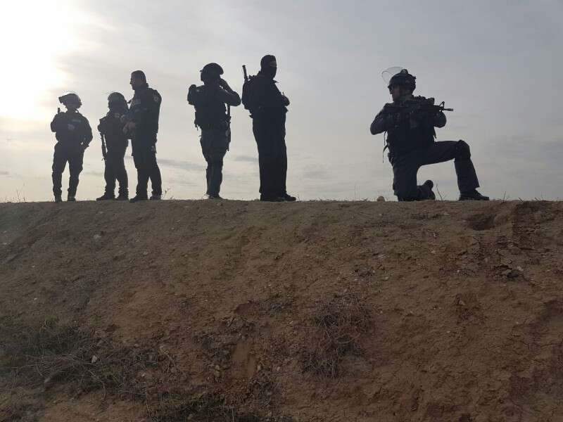 המשטרה השלימה את הריסת המבנים הלא חוקיים // צילום: דודו גרינשפן